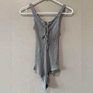 Wishlist Grey Sleeveless Bodysuit
